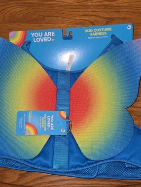 NWT - Rainbow Butterfly Dog Costume Harness